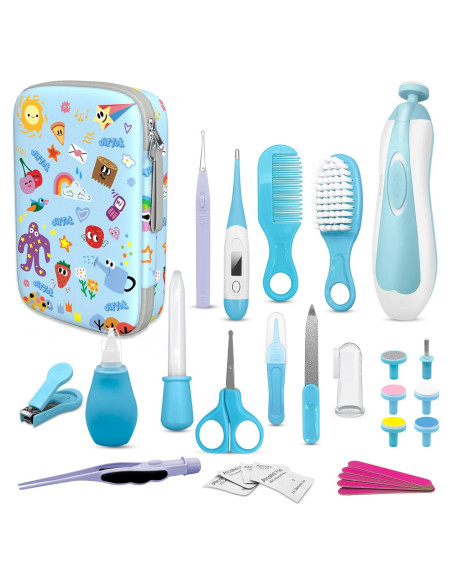 Kit de Cuidado y Aseo para Bebés JIFTOK 30 en 1 Azul Kit de Cuidado y Aseo para Bebés JIFTOK 30 en 1 Azul