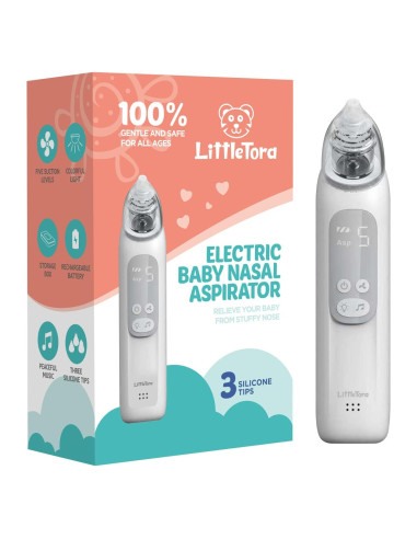 Aspirador Nasal Eléctrico LittleTora L1 - Bebés - 5 Niveles