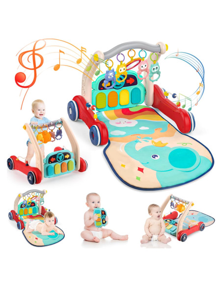 Gimnasio de Juego 2 en 1 Pakoo con Andador y Piano Musical Gimnasio de Juego 2 en 1 Pakoo con Andador y Piano Musical