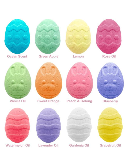 Paquete de 12 Bombas de Baño de Pascua Huizhou 119g Paquete de 12 Bombas de Baño de Pascua Huizhou 119g