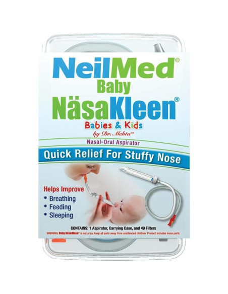 Aspirador Nasal NeilMed Baby NasaKleen con 49 Filtros Aspirador Nasal NeilMed Baby NasaKleen con 49 Filtros
