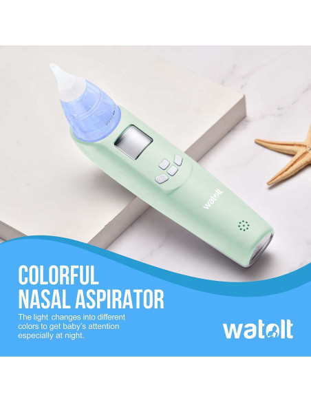 Aspirador Nasal Eléctrico para Bebés Watolt - Portátil y Reutilizable Aspirador Nasal Eléctrico para Bebés Watolt - Portátil y Reutilizable