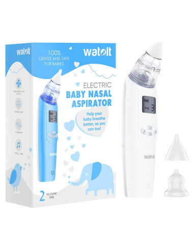 Aspirador Nasal Eléctrico para Bebés Watolt - Portátil y Reutilizable