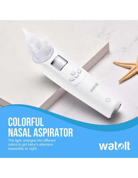 Aspirador Nasal Eléctrico para Bebés Watolt - Portátil y Reutilizable Aspirador Nasal Eléctrico para Bebés Watolt - Portátil y Reutilizable