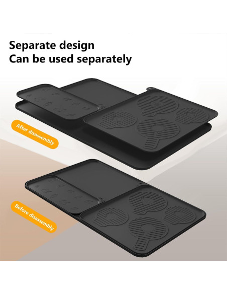 Paquete de 3 Tapetes de Silicona Antideslizantes Kangbo para Ninja Creami Paquete de 3 Tapetes de Silicona Antideslizantes Kangbo para Ninja Creami