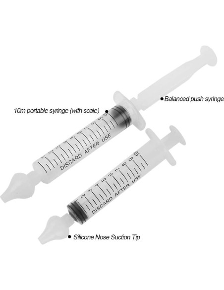 Irrigador Nasal para Bebés Taidda, 2 Cajas de 10ml Silicona Irrigador Nasal para Bebés Taidda, 2 Cajas de 10ml Silicona