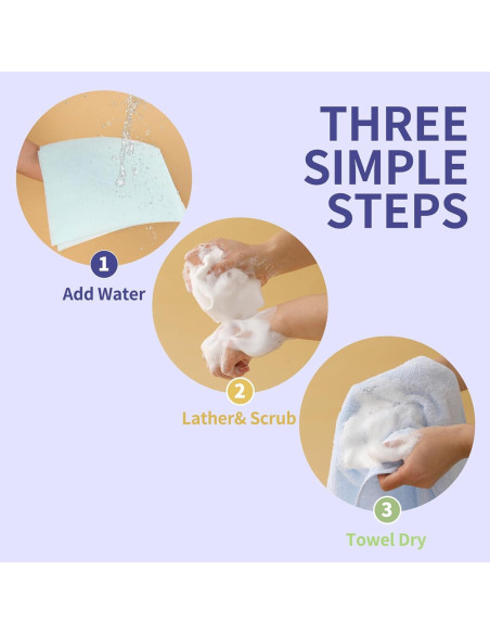 Toallitas Corporales Sin Enjuague Lavanda - 25 Unidades Toallitas Corporales Sin Enjuague Lavanda - 25 Unidades