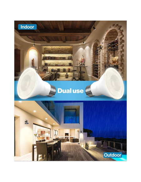 Bombilla LED PAR30 Sunco 11W 850LM 2700K Regulable IP65 Paquete de 4 Bombilla LED PAR30 Sunco 11W 850LM 2700K Regulable IP65 Paquete de 4