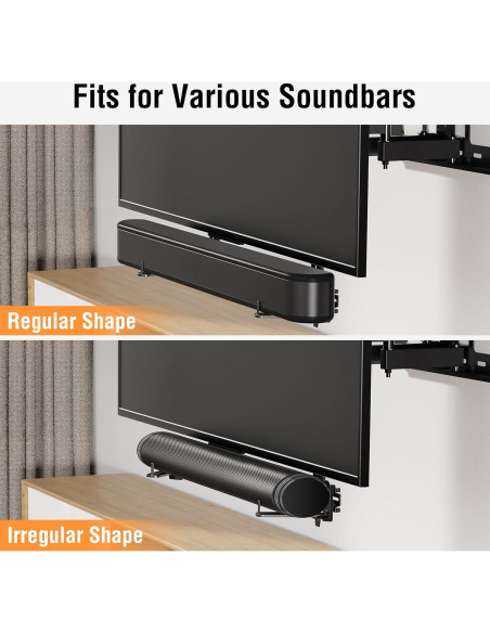 Soporte de Barra de Sonido ELIVED 80 cm Ajustable para TV Soporte de Barra de Sonido ELIVED 80 cm Ajustable para TV
