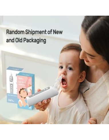 Aspirador Nasal Eléctrico HEYVALUE para Bebé con 3 Puntas
