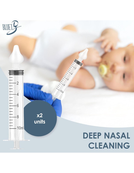 Jeringa Nasal para Bebés BLUET B 10 ml - Paquete de 2 Jeringa Nasal para Bebés BLUET B 10 ml - Paquete de 2