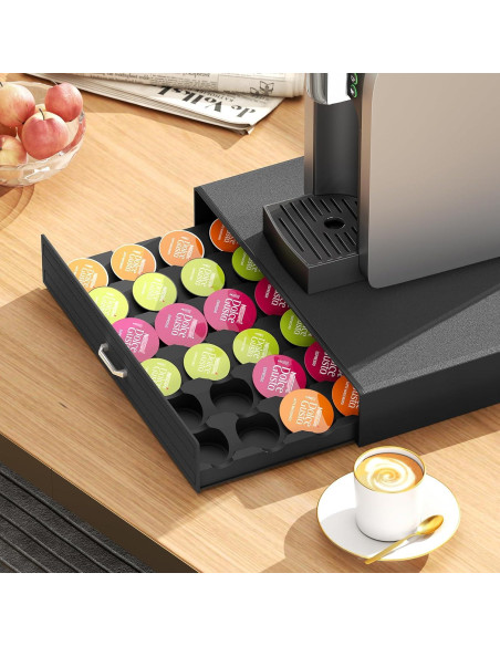 Soporte para Cápsulas de Café SZQINJI Negro 30 Cápsulas Soporte para Cápsulas de Café SZQINJI Negro 30 Cápsulas