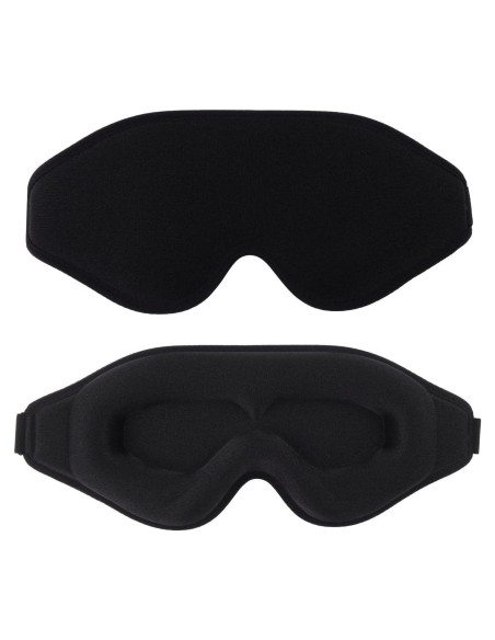 Máscara de Sueño 3D EMICUTE Antifaz Opaco Ajustable Negro Máscara de Sueño 3D EMICUTE Antifaz Opaco Ajustable Negro