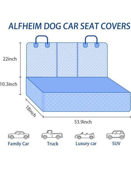 Funda de Asiento para Perros BESULEN Impermeable Universal Negro Funda de Asiento para Perros BESULEN Impermeable Universal Negro