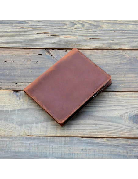 Cubierta de Cuero JJNUSA para Cuadernos 3x5" Marrón Cubierta de Cuero JJNUSA para Cuadernos 3x5" Marrón