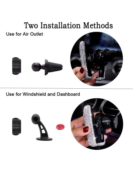 Soporte de Teléfono para Coche SUNCARACCL Mini 360 Ajustable Soporte de Teléfono para Coche SUNCARACCL Mini 360 Ajustable