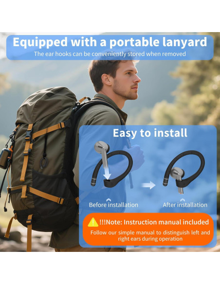 Ganchos para Orejas Antideslizantes QINZAC para Galaxy Buds 3 Ganchos para Orejas Antideslizantes QINZAC para Galaxy Buds 3