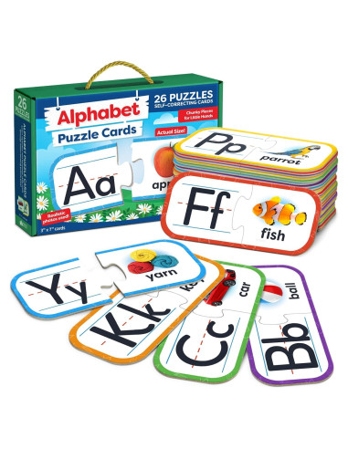 Rompecabezas de Alfabeto Momo & Nashi - 26 Piezas Educativas