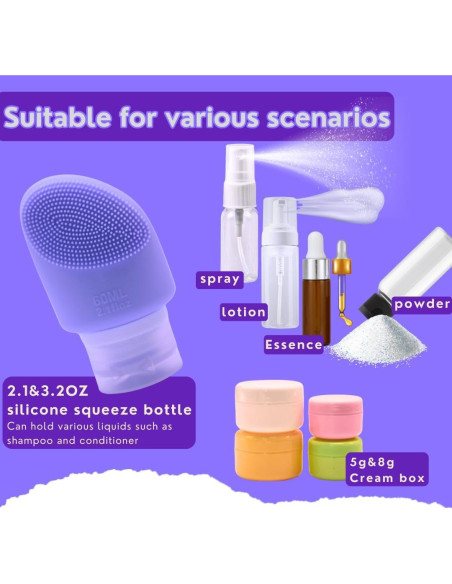 Kit de Botellas de Viaje SaintGee 32 Piezas Aprobadas por TSA Kit de Botellas de Viaje SaintGee 32 Piezas Aprobadas por TSA