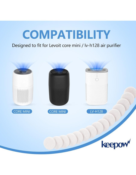 KEEPOW 12 Almohadillas de Aroma Recargas para Purificador Levoit KEEPOW 12 Almohadillas de Aroma Recargas para Purificador Levoit