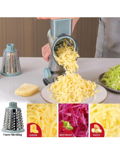 Rallador de Queso Rotatorio YOUCZON Acero Inoxidable 0.76kg 2