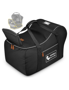 Bolsa de Viaje Acolchada YOREPEK para Asiento de Auto Negro