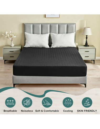 Protector de Colchón Impermeable Inooro Twin 3D Air 190.5x99.06cm