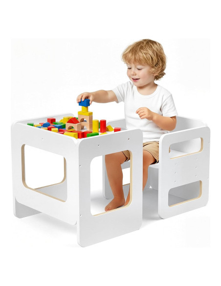 Conjunto Mesa y Silla Montessori Tilhumt Ajustable 1-3 Años Conjunto Mesa y Silla Montessori Tilhumt Ajustable 1-3 Años