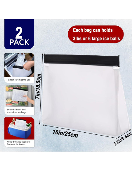 2PCS Bolsa de Almacenamiento de Hielo Reutilizable USEDGDIG 25x18.5 cm 2PCS Bolsa de Almacenamiento de Hielo Reutilizable USEDGDIG 25x18.5 cm