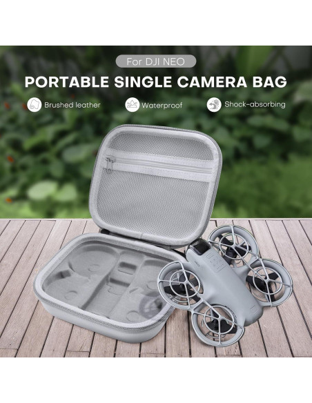 Funda Impermeable REYGEAK para Drone DJI NEO - Compacta Gris Funda Impermeable REYGEAK para Drone DJI NEO - Compacta Gris