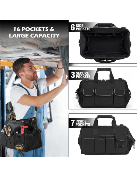 Bolsa de Herramientas EXLIFBAG 15" Resistente al Agua con Correa Bolsa de Herramientas EXLIFBAG 15" Resistente al Agua con Correa