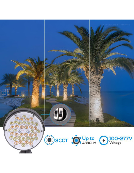Lámpara de Inundación LED LEONLITE 40W 4880LM 3CCT Resistente Lámpara de Inundación LED LEONLITE 40W 4880LM 3CCT Resistente