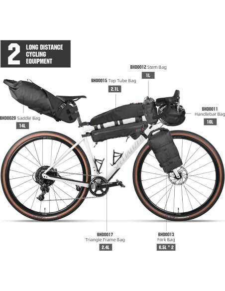 Bolsa de Silla de Bicicleta Abamita BHD0020 Impermeable 14L Bolsa de Silla de Bicicleta Abamita BHD0020 Impermeable 14L