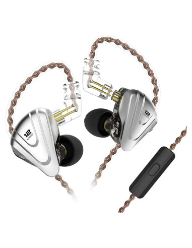 Auriculares In-Ear KZ ZSX HiFi 1DD+5BA Aislante de Ruido Negro