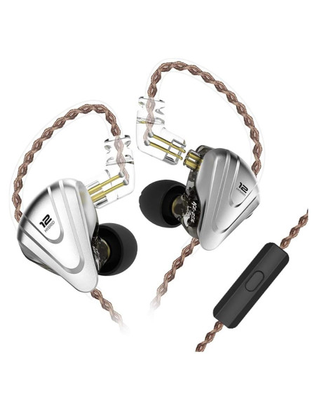 Auriculares In-Ear KZ ZSX HiFi 1DD+5BA Aislante de Ruido Negro Auriculares In-Ear KZ ZSX HiFi 1DD+5BA Aislante de Ruido Negro