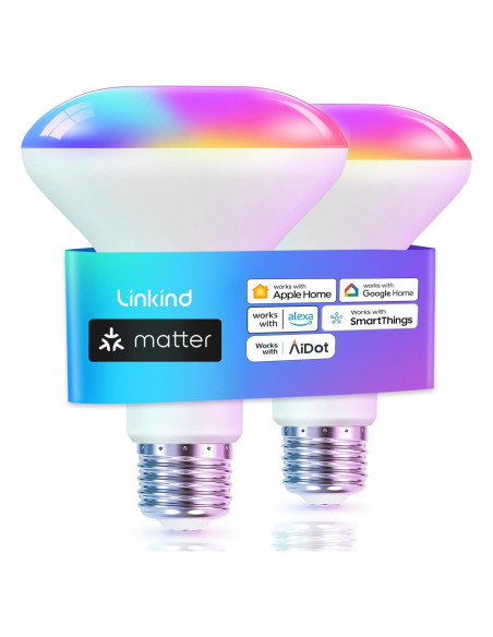 Bombilla Inteligente Linkind BR30 Matter 650LM E26 2Pack Bombilla Inteligente Linkind BR30 Matter 650LM E26 2Pack
