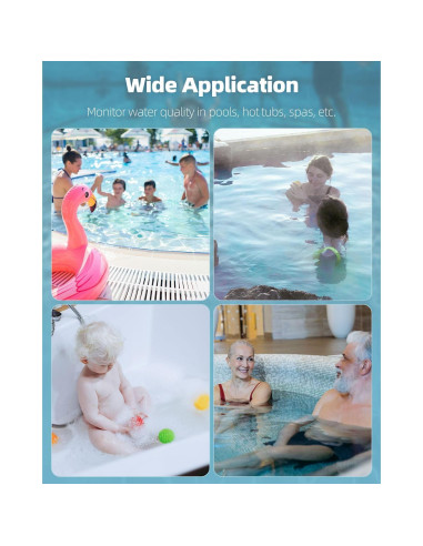 Kit de Pruebas de Agua Digital 6 en 1 Pawfly para Piscina
