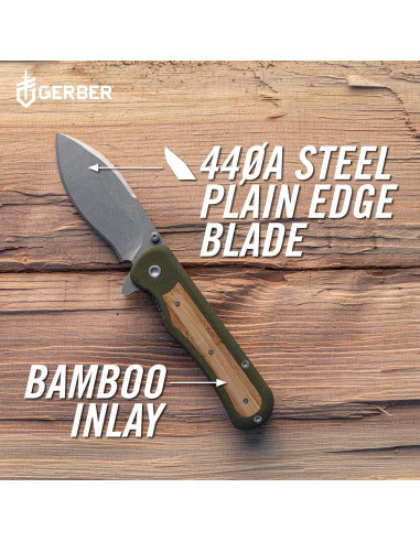 Cuchillo de bolsillo EDC Gerber Confidant 8.13 cm plegable