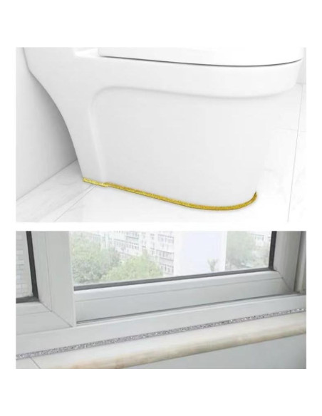 Cinta de Calafateo Adhesiva CIXOIXZ 500cm Dorado Brillante Cinta de Calafateo Adhesiva CIXOIXZ 500cm Dorado Brillante