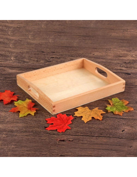 Bandeja de Madera Ovalada NUOBESTY 32.5x25cm para Servir Bandeja de Madera Ovalada NUOBESTY 32.5x25cm para Servir