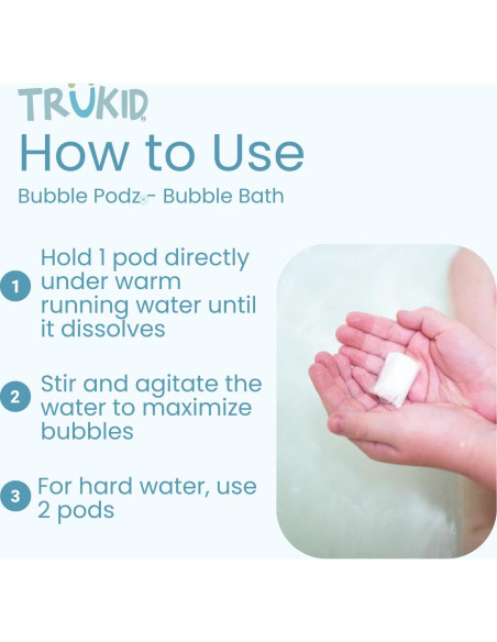 TruKid Bubble Podz Baño de Burbujas para Niños 10 Podz Chicle TruKid Bubble Podz Baño de Burbujas para Niños 10 Podz Chicle