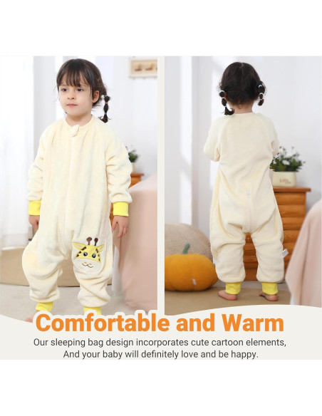 Saco de Dormir HAHASHOW Invierno Bebés 9-18 Meses Beige Saco de Dormir HAHASHOW Invierno Bebés 9-18 Meses Beige