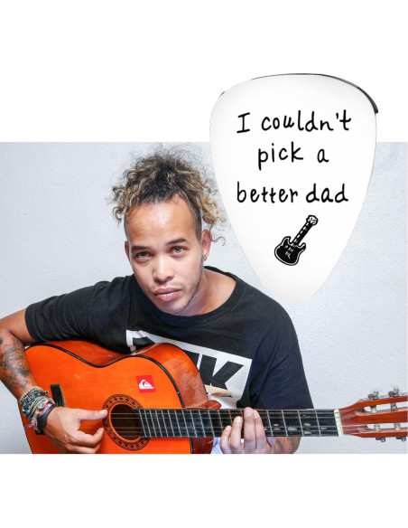 Pua de Guitarra de Acero Inoxidable para Papá - Regalo Especial Pua de Guitarra de Acero Inoxidable para Papá - Regalo Especial