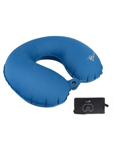 Almohada Inflable AceCamp Azul-u Compacta y Ligera