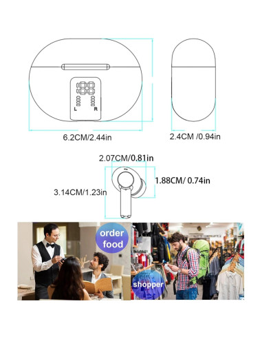 Auriculares Traductores Yoidesu M10 Bluetooth 5.3 con Pantalla