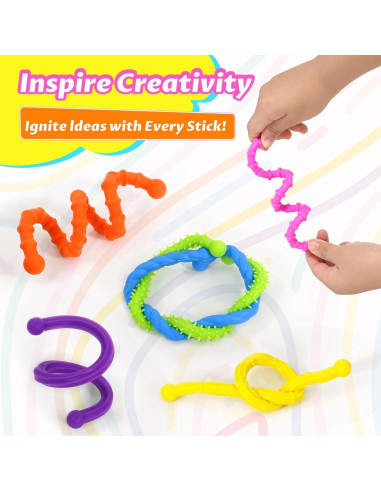 Juguetes Antiestrés Sensibles Soarly - Set de 6 Varitas 28.2 cm