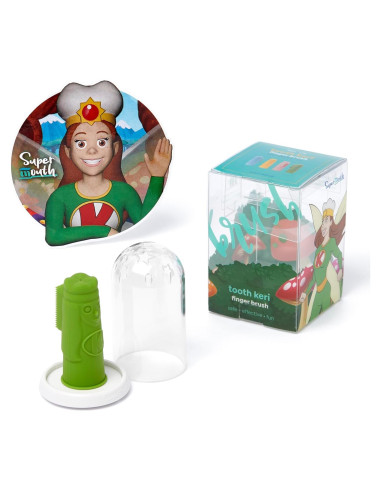 Cepillo de Dedo SuperMouth Keri para Bebés - Silicona Suave