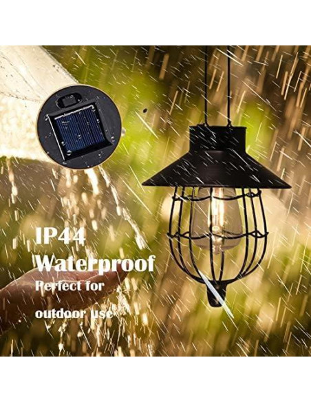 Linterna Solar Colgante YAKii 2 Paquete Metal Impermeable Linterna Solar Colgante YAKii 2 Paquete Metal Impermeable