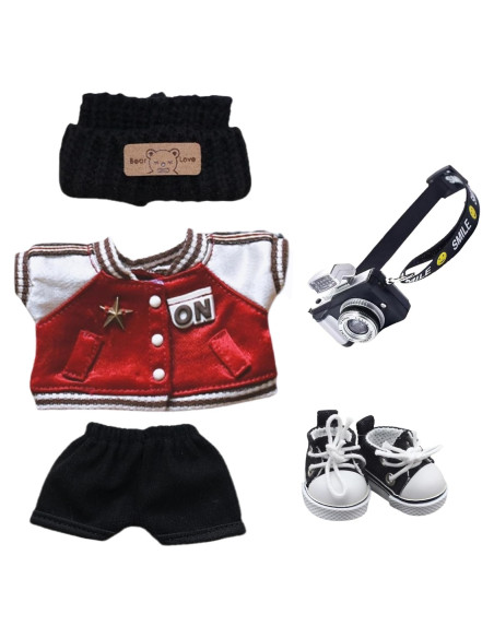 Conjunto Ropa de Béisbol para Muñeca 15-17cm LUDYHEVY Conjunto Ropa de Béisbol para Muñeca 15-17cm LUDYHEVY