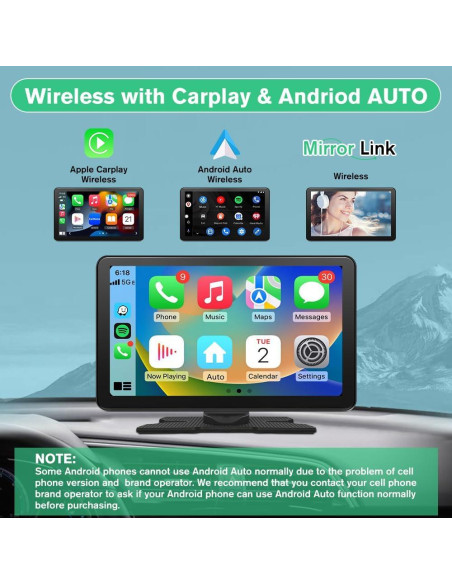 Pantalla Carplay Pyniro 9" GPS Táctil 4K con Cámara Pantalla Carplay Pyniro 9" GPS Táctil 4K con Cámara